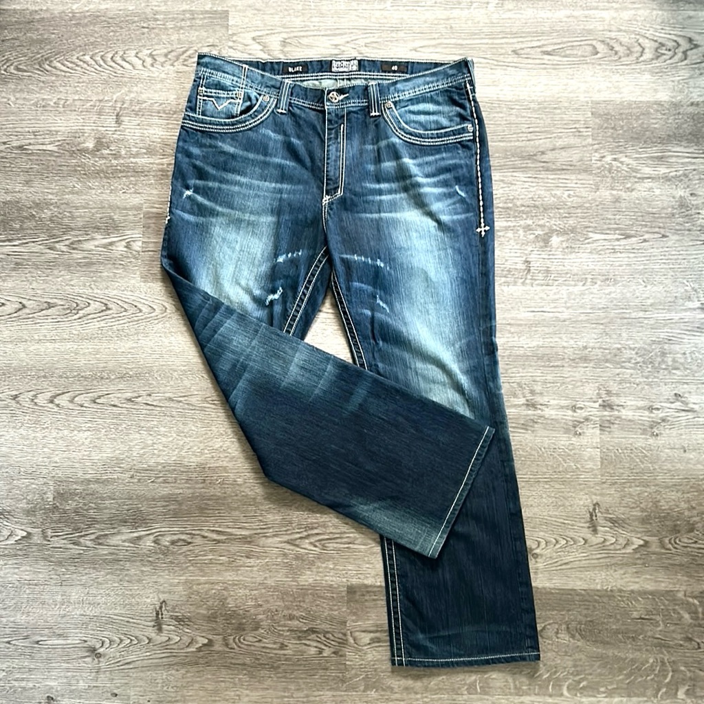 Affliction Blake Relaxed Straight Leg Jeans | 40